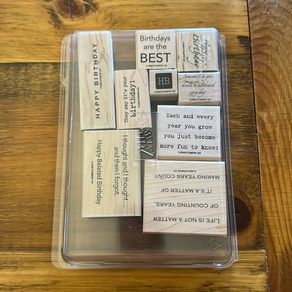 Stampin Up It’s Your Birthday stamp set, New